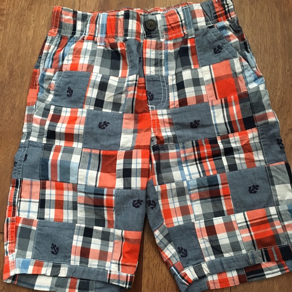 Gymboree boys madras plaid shorts, size 8 NWOT